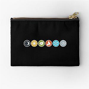 Element Symbols HQ - Gloomhaven inspired Horizontal Zipper Pouch