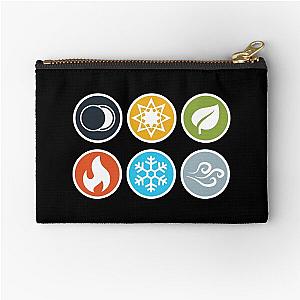 Element Symbols HQ - Compact Vertical - Gloomhaven Zipper Pouch