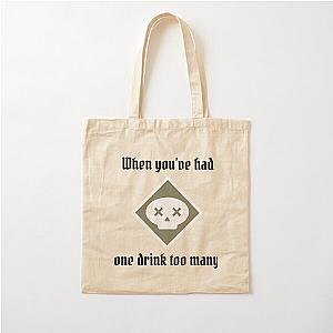 Poison - One Too Many - Black Text - Gloomhaven inspired Cotton Tote Bag