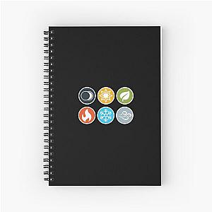 Element Symbols 
Compact Vertical 
Gloomhaven inspired Spiral Notebook