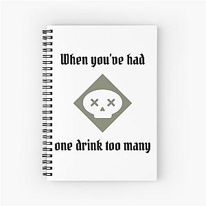 Poison: One Drink Too Many: Black Gloomhaven-Inspired Spiral Notebook
