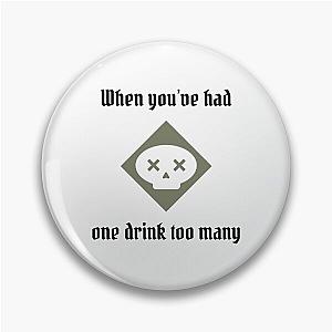 Poison - One Drink - Black Text - Gloomhaven inspired Pin