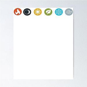 Gloomhaven Elements Symbols Poster