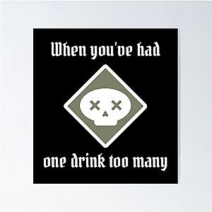 Poison One Drink Too Many Gloomhaven inspired Poster