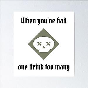 Poison - One to Many - Black Text - Gloomhaven Poster