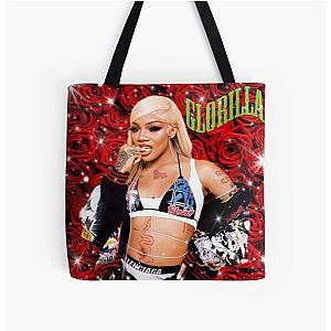 glorilla roses print All Over Print Tote Bag