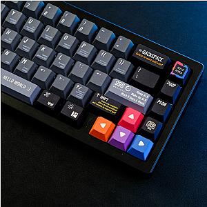 129 Keys Programmer Cartoon Dye Sublimation Cherry Profile Keycap