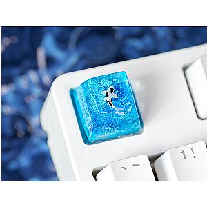 Koi Keycap- Koi Fish Artisan Keycap- Resin Keycap- Keycap for Mx Cherry Keyboard