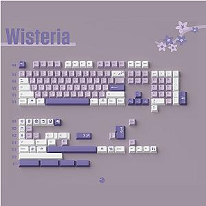 140 Keys GMK Wisteria PBT 5 Sides Dye Subbed Key Caps