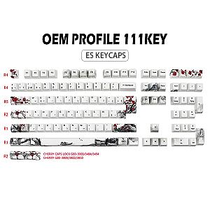 GMK-KEY DYE-SUB Plum Blossom OEM Profile Spain Keycap