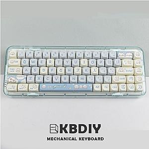144 Keys MOA Profile Cute Cat Custom PBT Keycap for Mechanical Gaming Keyboard