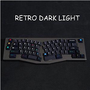 130/23 Keys Large Set RETRO DARK LIGHTS GMK Keycaps