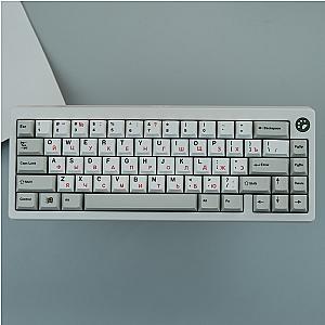128 Keys PBT GMK Classic Retro Cyrillic Keycaps Cherry Profile