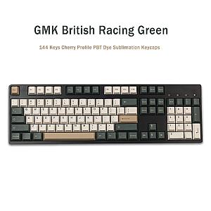 144 Keys PBT GMK British Racing Green Keycaps Cherry Profile