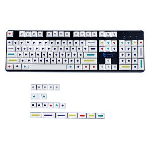 PBT GMK Color Dots Keycaps ZDA Cherry Profile