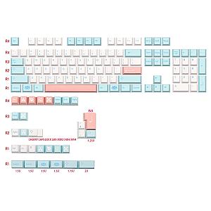 135 Keys GMK-KEY Noel Dye Subb PBT Cherry Profile Key Caps
