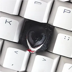 Venom Themed Personalized Design Resin 3d Printing Art Translucent Mechanical Keycaps