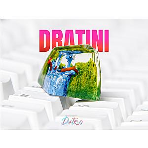 Dratini Keycap- Pokemon Keycap- Artisan Keycap