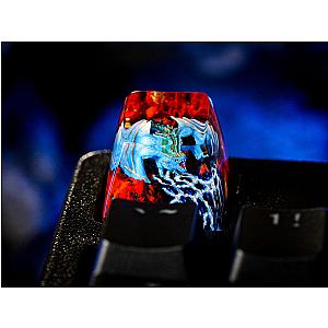 Blue Fire Dragon- Artisan Keycap- Resin Keycap-