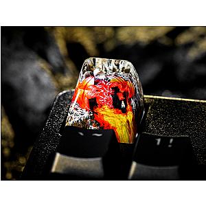 Red Dragon Keycap- Fire Dragon Keycap- Artisan Keycap-