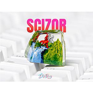 Scizor Keycap- Pokemon Keycap- Artisan Keycap