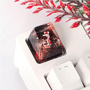 Koi Fish Keycap- Red and Black Koi- Artisan Keycap- Resin Keycap