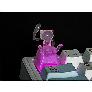 Shiny Mew Keycap- Pokemon Keycap- Keycap for MX Cherry Switches Michanical Keyboard