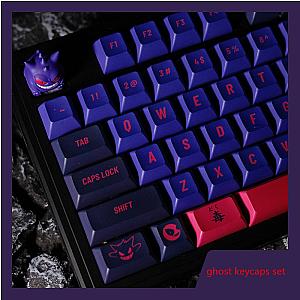 140 Keys Ghost PBT 5 Sides Dye Subbed KCA Cherry Profile Key Caps