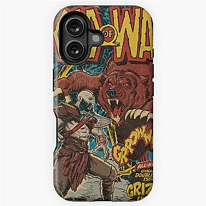 God of War Ragnarök - Bear Fight Comic book cover Fan Art iPhone Tough Case