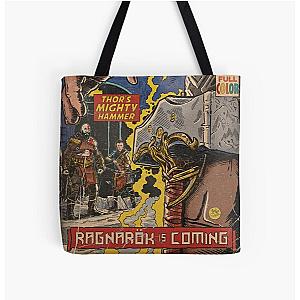 God of War Ragnarök Comic book cover Fan Art All Over Print Tote Bag