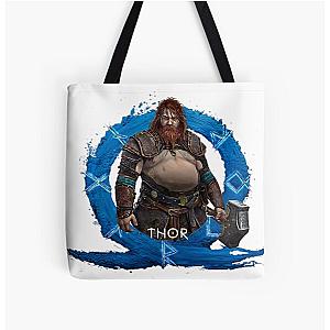 Thor God of War Ragnarök God of War Ragnarok All Over Print Tote Bag