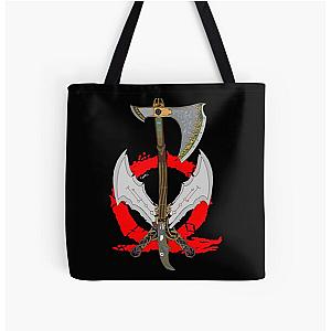 God Of War weapons All Over Print Tote Bag