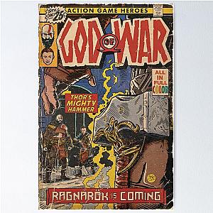 God of War Ragnarök Comic book cover Fan Art Poster