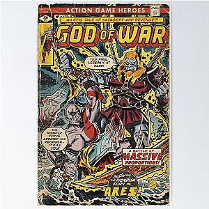 "ARES ATTACKS" God of War Comic Book Cover Fan Art Poster