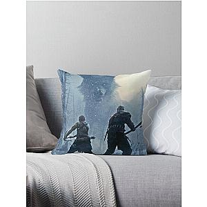 God of War Ragnarok Revamp Throw Pillow