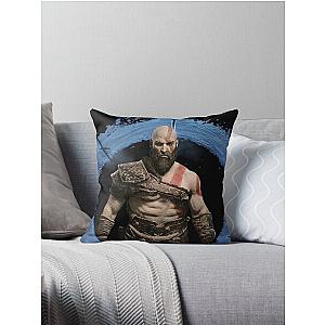 God of War Ragnarök - Strong Kratos Throw Pillow