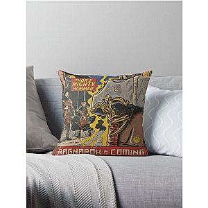 God of War Ragnarök Comic book cover Fan Art Throw Pillow