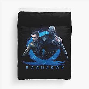 God of War Ragnarok kratos and atreus Duvet Cover