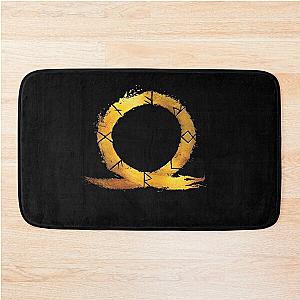 Gold God Of War Ragnarok HD Logo  Bath Mat