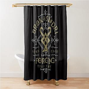 God Of War Brok  Sindri Forging Gifts Shower Curtain