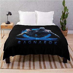 God of War Ragnarok kratos and atreus Throw Blanket