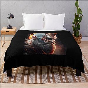 god of war ragnarok ،rt 2023،Professional design،  Throw Blanket