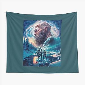 God of War Ragnarök Kratos & Atreus Tapestry