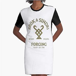 God Of War Brok Graphic T-Shirt Dress