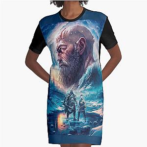 God of War Ragnarök Kratos & Atreus Graphic T-Shirt Dress