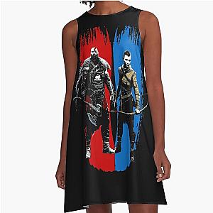 god of war ragnarok A-Line Dress