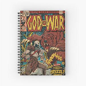 God of War Ragnarök - Bear Fight Comic book cover Fan Art Spiral Notebook