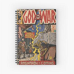 God of War Ragnarök Comic book cover Fan Art Spiral Notebook