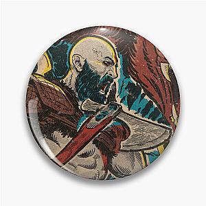 God of War Ragnarök - Bear Fight Comic book cover Fan Art Pin