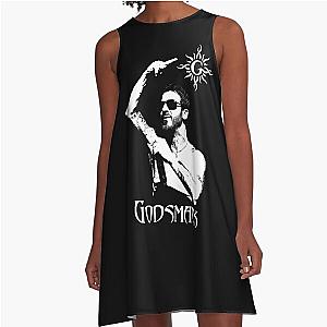 Godsmack Band Logo Art - American Heavy Metal Music - Faceless Tour Concert Design A-Line Dress